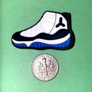 (10 for $15) Black, Blue & Green like Jord@n's Tennis Sneakers Shoes Croc Charms